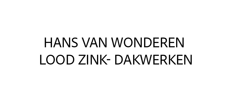 Shirtsponsor Hans van Wonderen Lood zink- dakwerken
